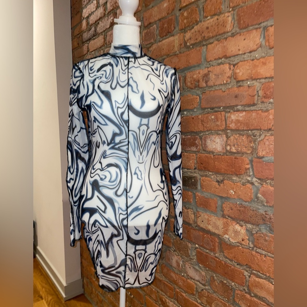 Unique sheer dress